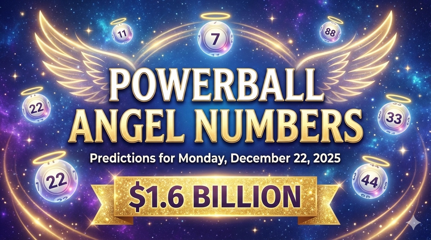 Powerball Angel Numbers - Predictions for Monday, December 22, 2025 ($1.6 Billion)