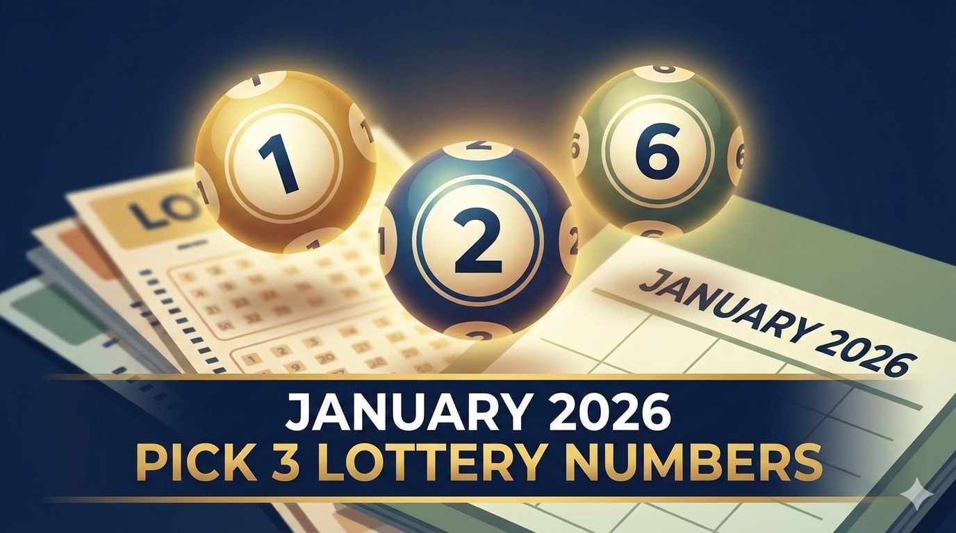 January 2026 Pick 3 Lottery Numbers
