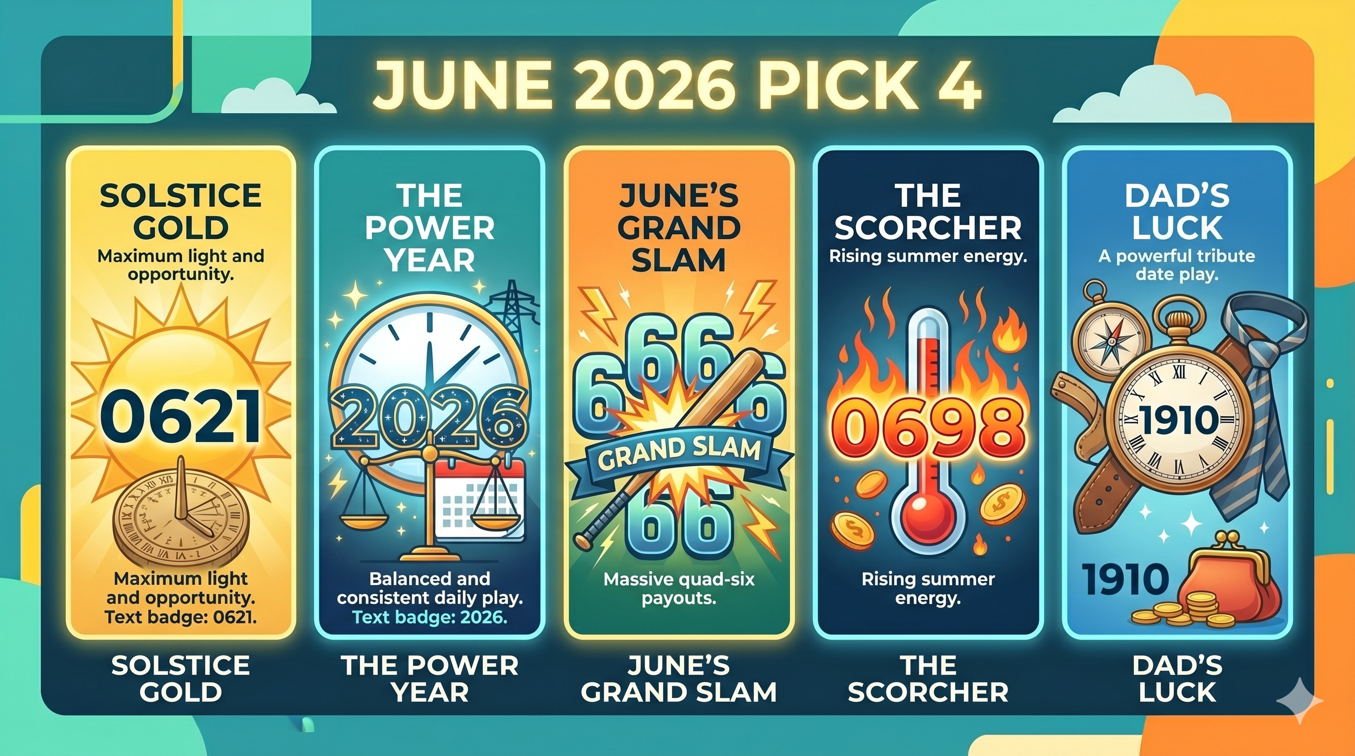 June 2026 Pick 4 Lottery Numbers<
