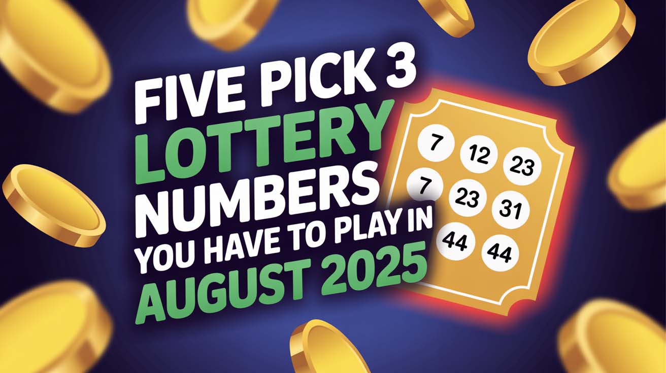 Five Pick 3 Lottery Numbers You Have To Play In August 2025